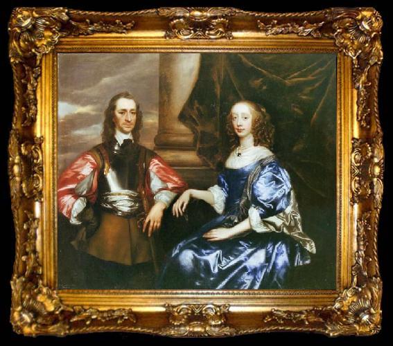 framed  Sir Peter Lely Earl and Countess of Oxford by Sir Peter lely, ta009-2